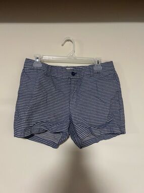 GAP Navy and White Striped Women's Shorts